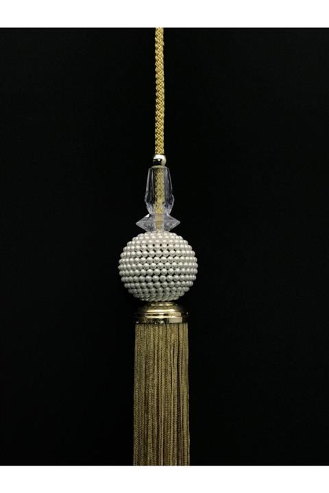 öztürk tekstil Gold İncili Model Perde Sarkıtı