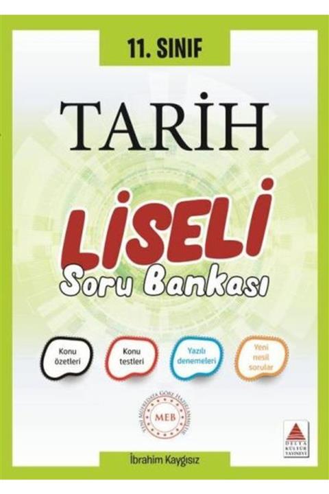 Delta Kültür Yayınevi 11. Sınıf Tarih Liseli Soru Bankası Yeni