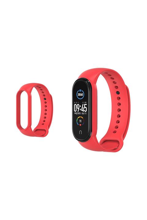 EKTAİS Xiaomi Mi Band 5/6 Uyumlu A+ Yüksek Kalite Silikon Kordon Kayış Antialerjik