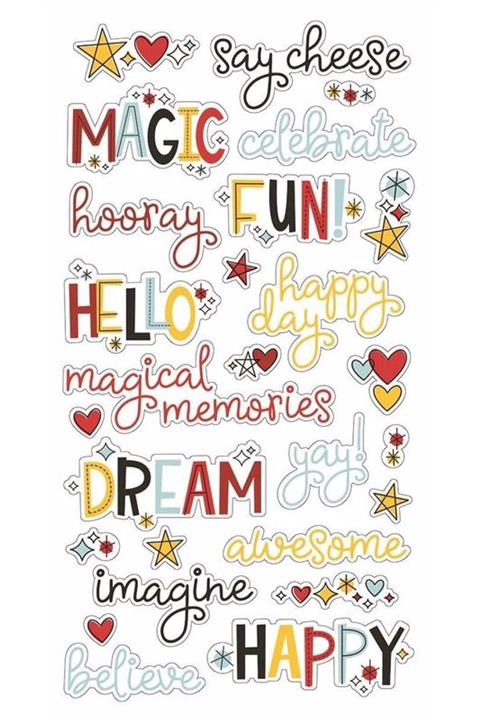 ZobarMarkt Defter Ajanda Planner Laptop Bullet Journal Sticker, 29.7x42 Cm