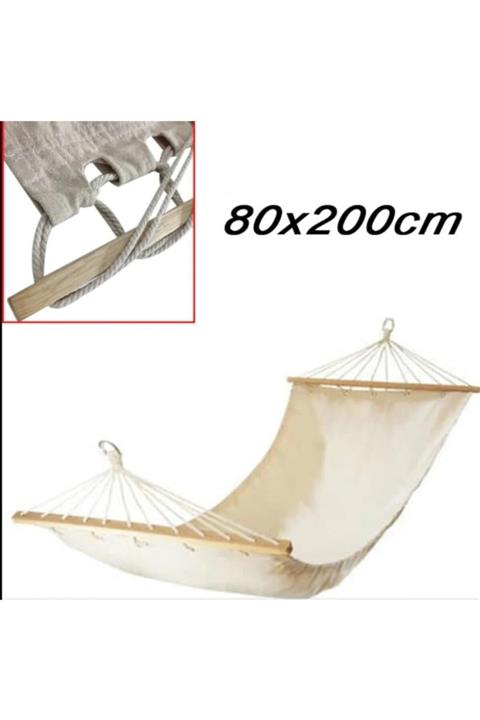 Asfaravm Tek Kişilik Bez Hamak Kaliteli Kumaş