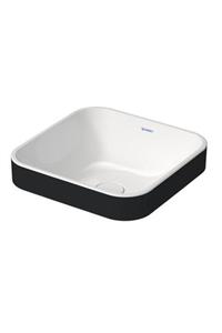 Duravit Lavabo Çanak Happy D.2 Plus 40 X 40 Cm, Içi Beyaz Dışı Siyah 2359406100