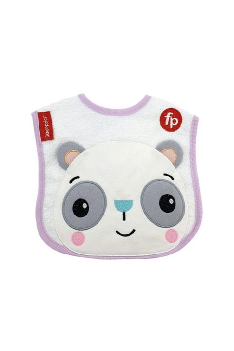 FISHER PRICE Dokumalı Panda Figürlü Mama Önlüğü