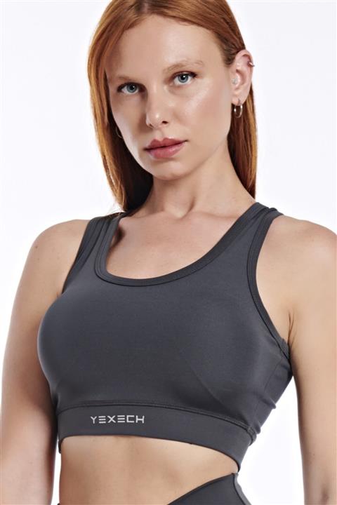 yexech Kadın Spor Sütyen  Gri  Ritim SerisiRhythm Series Gray Sports Bra