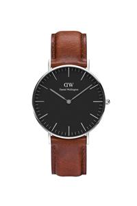 Daniel Wellington Classic Black St Mawes Silver Watch 36mm