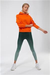 Arzu Sabancı Activewear Kadın Turuncu Uzun Kollu  Sweatshırt