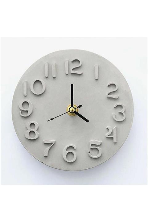 Hobizubi Beton Saksı Saat Kalıbı - 197