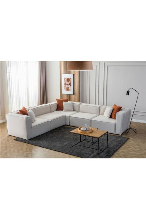 Eymense Miller Xl Köşe Koltuk Takımı Beyaz