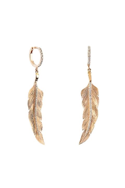 Clavis Jewelry Pırlantalı Tüy Küpe (ckp0632)