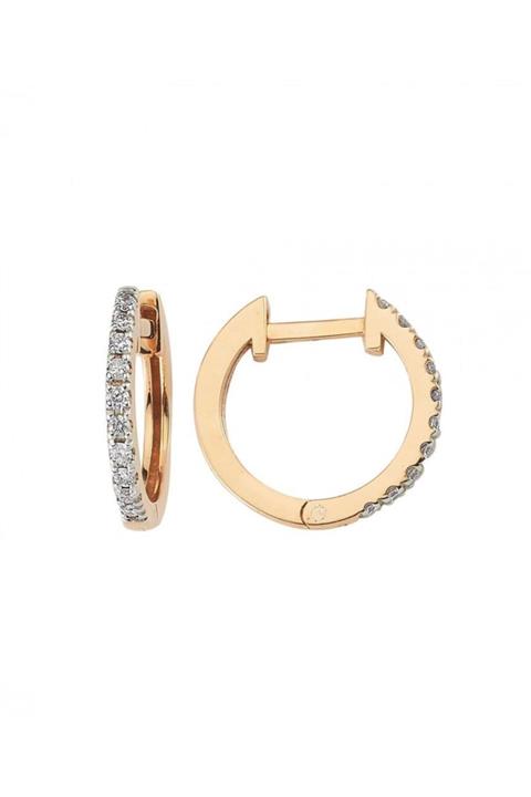 Koçak 0.15 Karat Pırlanta Rose Küpe