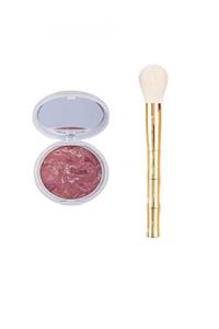 nascita Gold Bamboo Oval Yapılı Allık Fırçası 276 & Gabrini Terracota Blusher Allık 33