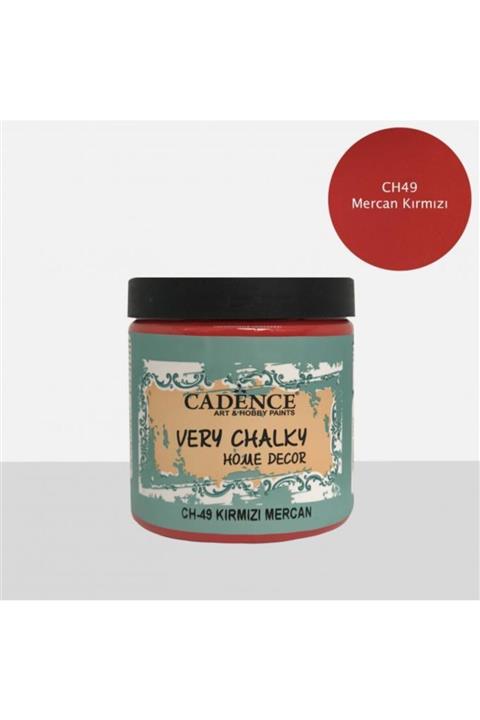 Cadence Very Chalky Home Decor Mobilya Boyası 500 ml. 49 KIRMIZI MERCAN