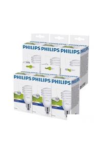 Philips Economytwister 23w E27 Normal Duy Beyaz Işık 6`lı Ekopaket