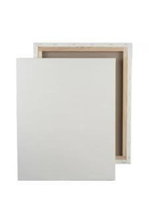 Turuncu Beyaz Resim Tuvali 35x50