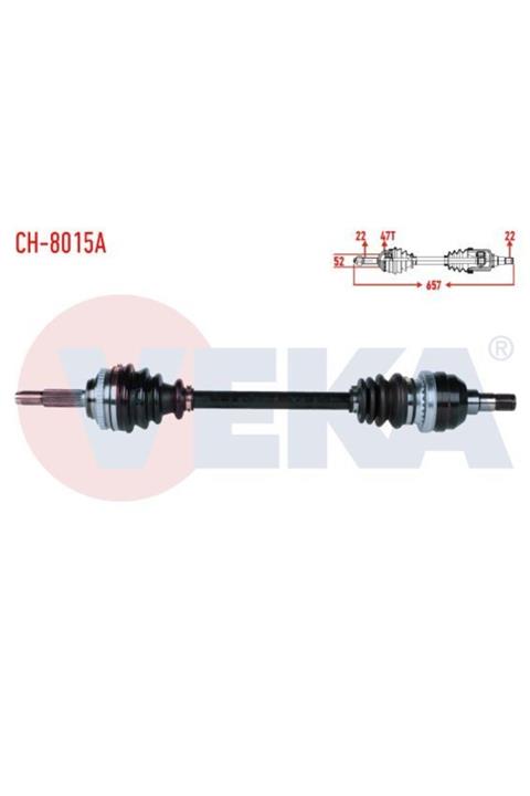 ünlü oto Komple Aks Sol On Chevrolet Aveo (t250) 1.2 16v Doch Abslı 47 Dıs M-t Uzunluk 65