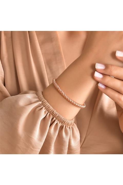 Yantra Silver Yaylı Rose Gümüş Kadın Bileklik