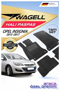 wagell Opel Insignia 2013-2017 Premium Oto Halı Paspas Seti - Siyah