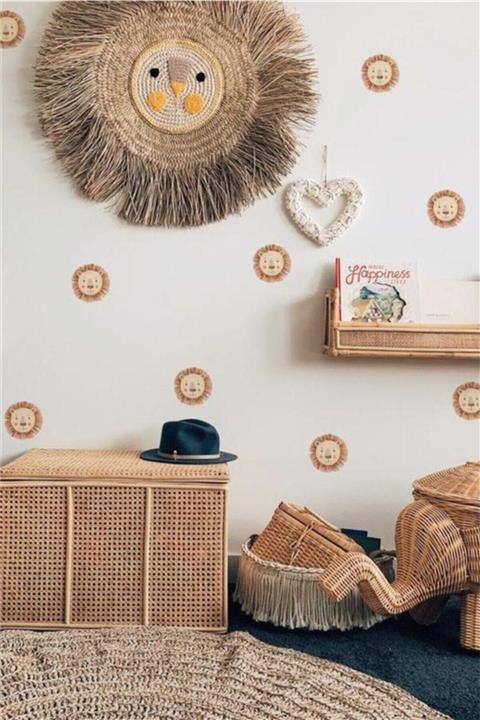 WALLHUMAN Aslan Yüzü Duvar Stickerı