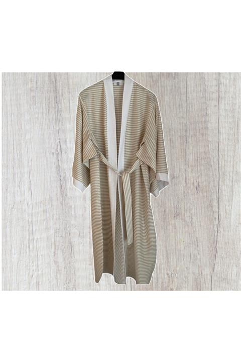 Woma Store Kadın Bej Kimono