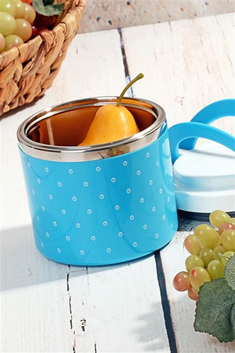 Kosova Ksv Kulplu Çelik Sefer Tası - Yemek Saklama Kabı