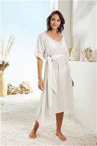 Pierre Cardin V Yaka Vual Elbise 211827 Beyaz