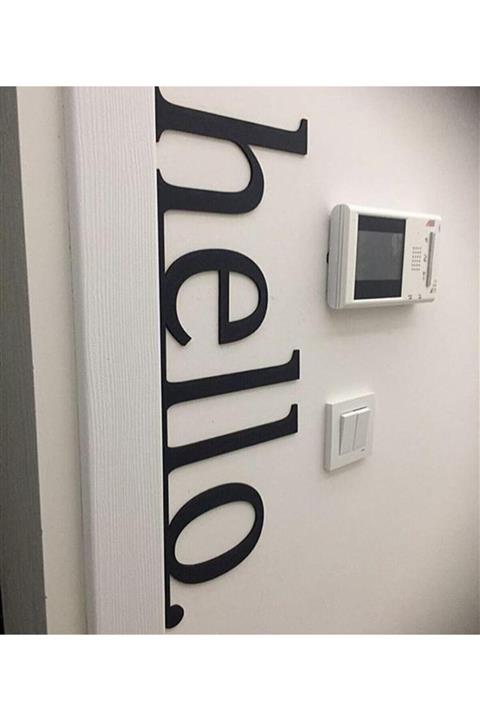 Aker Hediyelik Hello Ahşap Duvar Yazısı - Aker