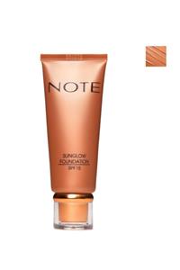 NOTE Sunglow Foundation Işıltılı Bronzlaştırıcı Fondöten 30