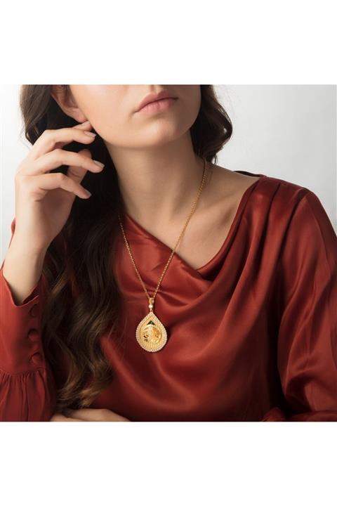 CNR Tuğra Kolye - 14 Ayar Altın