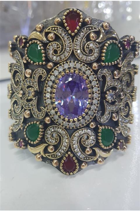 LEON SİLVER Kadın Osmanlı Tarzı Gümüş Hürrem Sultan Bileklik