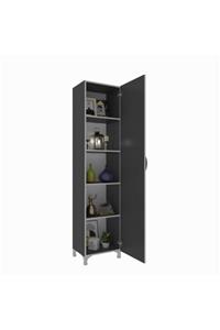 Kenzlife mutfak dolabı mine 188*050*032 gri kapaklı ayaklı banyo evrak ofis kitaplık