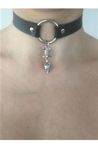 Fugusugu Skull Drop Gotik Choker