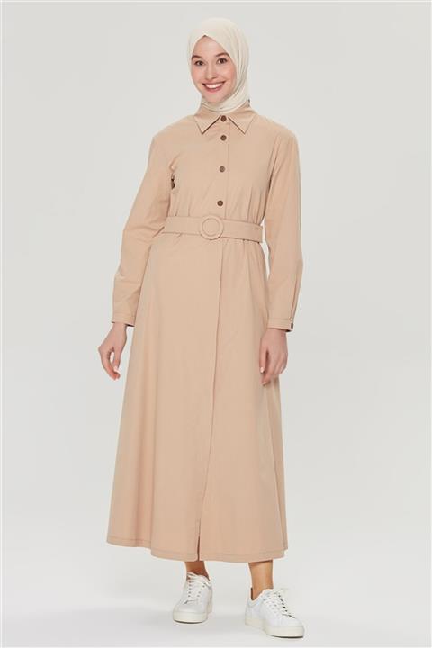 Armine Kadın Pardesü Bej