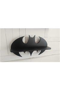 Hural Ahsap Ddekorasyon Siyah Batman Duvar Rafı