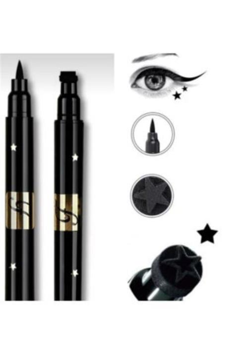 Deep Passion Siyah Desenli Çift Uçlu Yıldız Eyeliner
