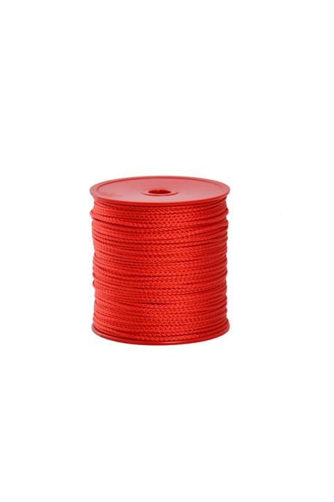 Globe 1,5 Mm Polyester Çok Amaçlı Ip Halat - Kırmızı - 200 M. - Makaralı