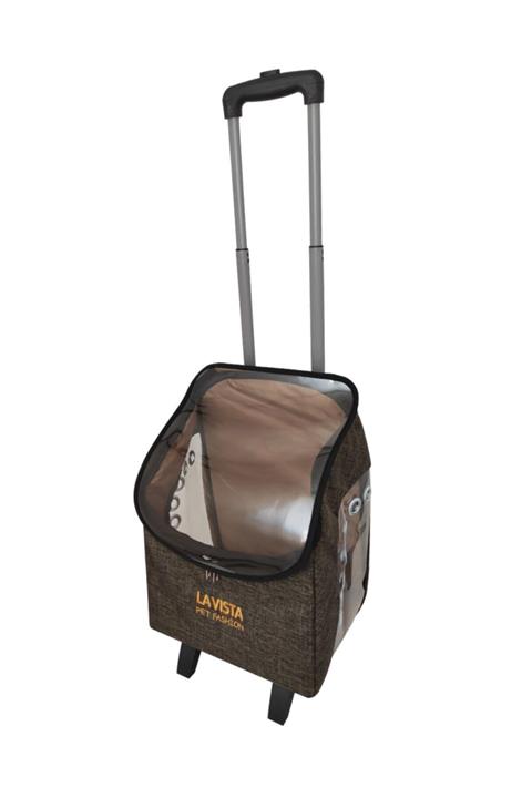 LAVİSTA Kedi Köpek Taşıma Valizi-sırt Çantası Haki