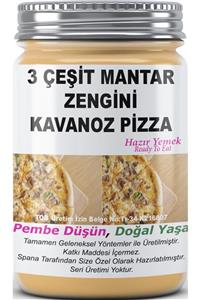 SPANA Ev Yapımı Katkısız 3 Çeşit Mantar Zengini Kavanoz Pizza 330gr