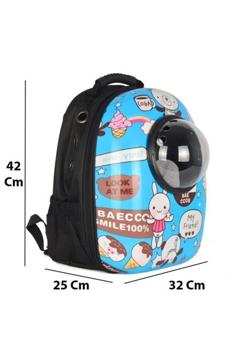 Glipet Astronot Kedi Köpek Taşıma Çantası 43x23x29 Cm Dondurma