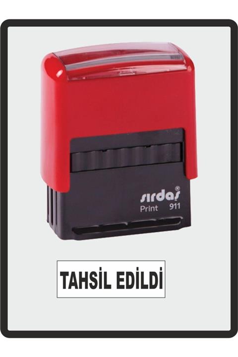 Soydan copy Tahsil Edildi Baskılı Kaşe Mühür Damga