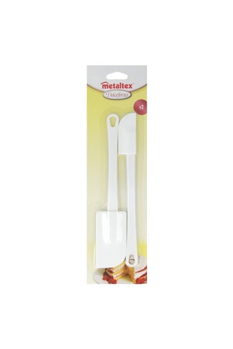 Metaltex Beyaz İkili Spatula