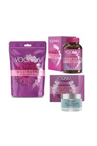 Voonka Collagen, Hyaluronic Acid 32 Tablet + Collagen Beauty Gummies 30 Tablet +hyaluronic Acid Cream 50 Ml