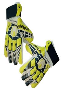 UHLSPORT Soft Sf+junıor Lacivert Fosfor Sarı Beyaz Kemikli Kaleci Eldiveni 101102601