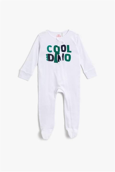 Koton Erkek Çocuk Beyaz Bebek Body & Zıbın 1YNB12317TK