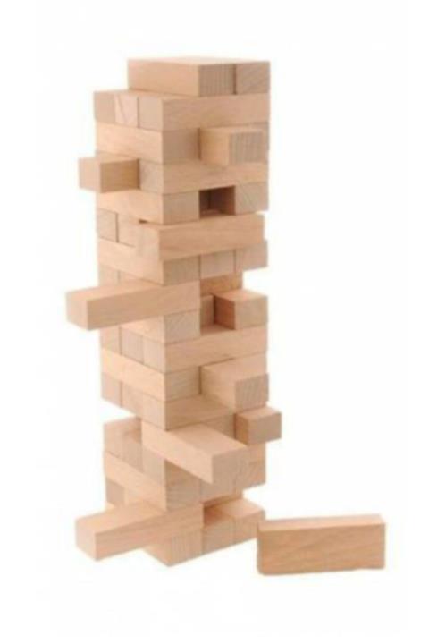YUHA DOGAL AHŞAP Jenga 54 Parça (KAYIN)
