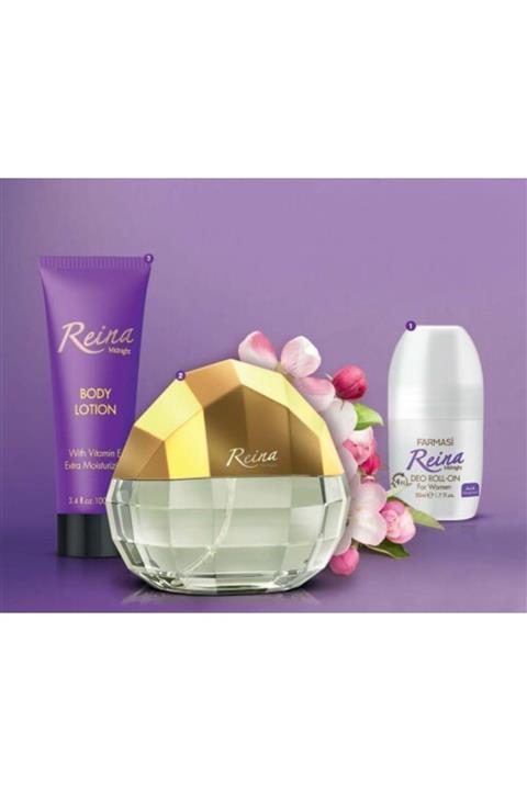 Farmasi Reina Midnight Edp 65 ml Kadın Parfüm & Vücut Losyonu & Deo Roll On