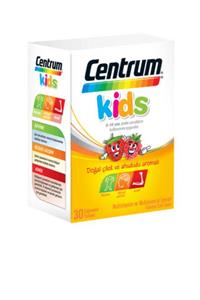 Centrum Kids 4-10 Yaş Doğal Çilek & Ahududu Aromalı Çocuklar Için Multivitamin 30 Çiğneme Tableti (GSK)