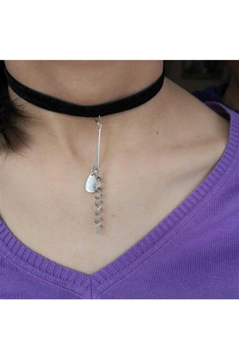 Fugusugu Helezon Ve Çubuk Kadife Choker