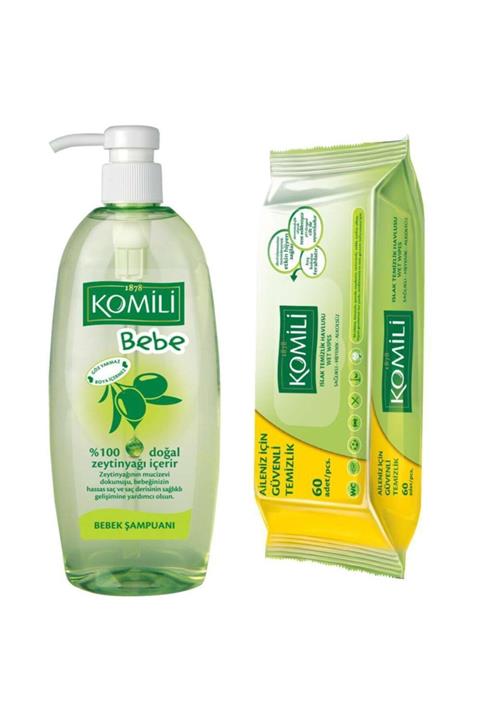 Komili Bebe Şampuanı 750 ml+ Islak Mendil Hediyeli