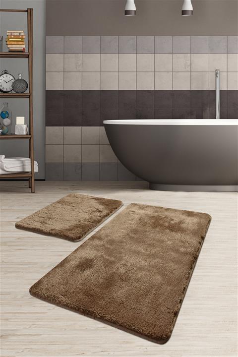 Chilai Home Havai Mink 2 Li Setyıkanabilir Kaymaz Taban Banyo Halısı,paspası
