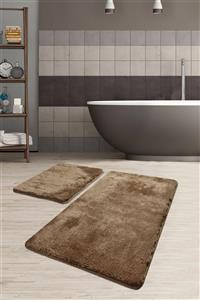 Chilai Home Havai Mink 2 Li Setyıkanabilir Kaymaz Taban Banyo Halısı,paspası